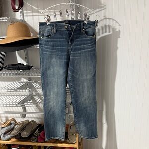 Liverpool Women's Ankle Crop Jeans in Mid Blue